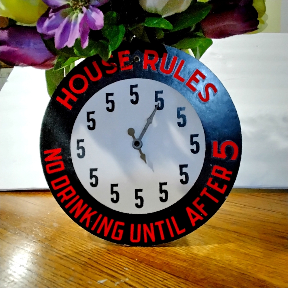 House rules Decor clock
